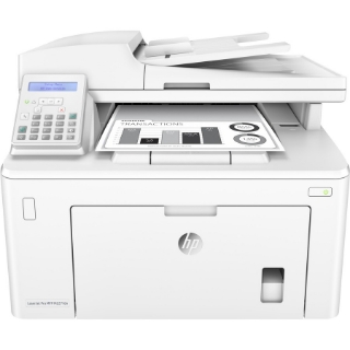 Picture of HP LaserJet Pro M227 M227fdn Laser Multifunction Printer-Monochrome-Copier/Fax/Scanner-30 ppm Mono Print-1200x1200 Print-Automatic Duplex Print-30000 Pages Monthly-250 sheets Input-Color Scanner-1200 Optical Scan-Monochrome Fax- Ethernet