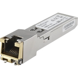 Picture of StarTech.com Juniper SFP-1GE-T Compatible SFP Module - 1000BASE-T - 1GE Gigabit Ethernet SFP to RJ45 Cat6/Cat5e Transceiver - 100m