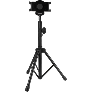 Picture of StarTech.com Adjustable Tablet Tripod Stand - For 6.5" to 7.8" Wide Tablets - Height adjustable from 29.3" to 62" (74.5 cm to 157 cm) - Rotate the tablet 360 degrees - Tilt the screen to your preferred viewing angle - Present content with a steady screen - TAA compliant - Detachable Holder