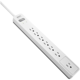 Picture of APC by Schneider Electric Essential SurgeArrest 7 Outlet 6 Foot Cord 120V, White and Grey