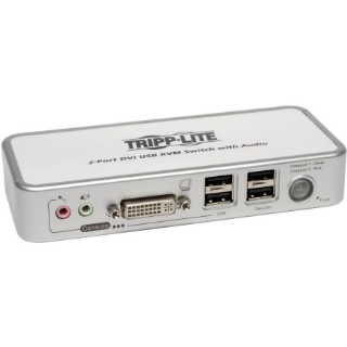 Picture of Tripp Lite 2-Port Compact DVI / USB KVM Switch w/ Audio and Cable Kit