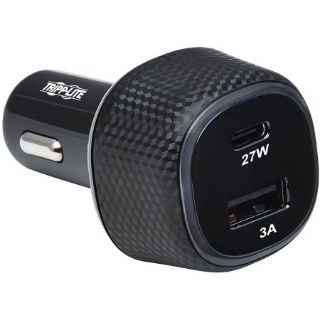 Picture of Tripp Lite USB Car Charger Dual-Port 45W Charging USB-C 27W QC4+ USB-A 18W