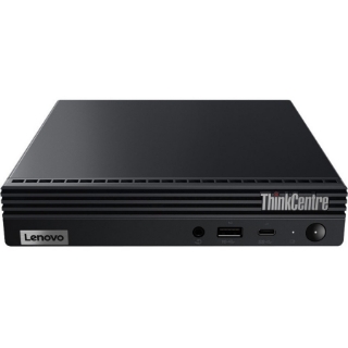 Picture of Lenovo ThinkCentre M60e 11LV004YUS Desktop Computer - Intel Core i5 10th Gen i5-1035G1 Quad-core (4 Core) 1 GHz - 8 GB RAM DDR4 SDRAM - 256 GB M.2 PCI Express SSD - Tiny - Black