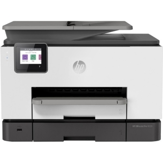 Picture of HP Officejet Pro 9020 Inkjet Multifunction Printer-Color-Copier/Fax/Scanner-39 ppm Mono/39 ppm Color Print-4800x1200 dpi Print-Automatic Duplex Print-30000 Pages-500 sheets Input-1200 dpi Optical Scan-Color Fax-Wireless LAN-Apple AirPrint-Mopria