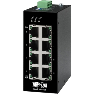 Picture of Tripp Lite Ethernet Switch Unmanaged 8-Port Industrial 10/100/1000 Mbps DIN