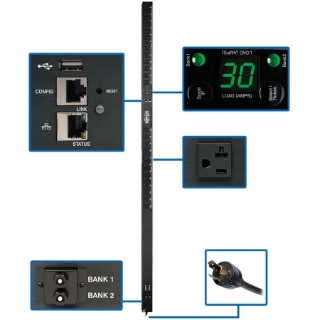 Picture of Tripp Lite PDU Monitored 2.9kW 120V 24 5-15/20R 30A LX Platform 0URM TAA