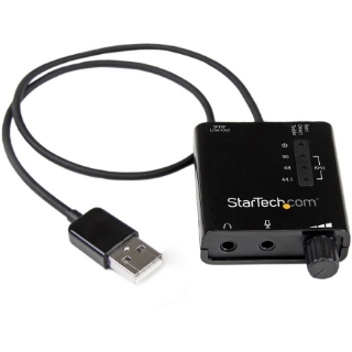 Picture of StarTech.com USB Stereo Audio Adapter External Sound Card with SPDIF Digital Audio
