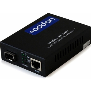 Picture of AddOn 10/100/1000Base-TX(RJ-45) to Open SFP Port Media Converter With EUR Standard Power Supply