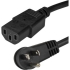 Picture of StarTech.com 6ft (2m) Computer Power Cord, Right Angle NEMA 5-15P to C13, 10A 125V, 18AWG, Replacement AC Power Cord, Monitor Power Cable