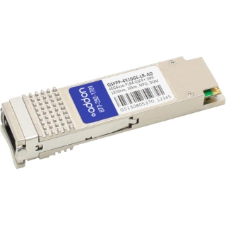 Picture of AddOn Juniper Networks QSFPP-4X10GE-LR Compatible TAA Compliant 40GBase-PLR4 QSFP+ Transceiver (SMF, 1310nm, 10km, MPO, DOM)