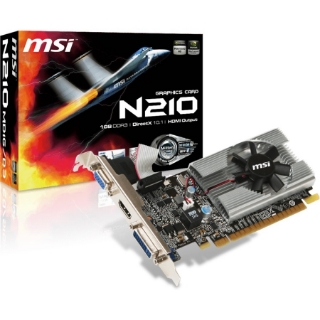 Picture of MSI NVIDIA GeForce 210 Graphic Card - 1 GB DDR3 SDRAM