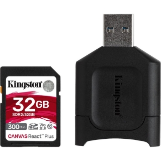 Picture of Kingston Canvas React Plus 32 GB Class 10/UHS-II (U3) SDHC