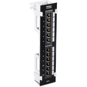 Show details for TRENDnet 12-Port Cat6 Unshielded Patch Panel, TC-P12C6V, Wall Mount, Included 89D Bracket, Vertical or Horizontal Installation, Compatible w/ Cat5e & Cat6 RJ45 Cabling, 110 IDC Type Terminal Blocks Picture of TRENDnet 12-Port Cat6 Unshielded Patch Panel, TC-P12C6V, Wall Mount, Included 89D Bracket, Vertical or Horizontal Installation, Compatible w/ Cat5e & Cat6 RJ45 Cabling, 110 IDC Type Terminal Blocks