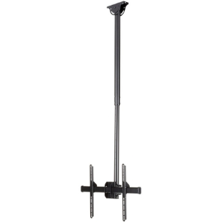 Picture of StarTech.com Ceiling TV Mount - 3.5' to 5' Pole - 32 to 75" TVs with a weight capacity of up to 110 lb. (50 kg) - Telescopic pole can extend from 42" to 61" (1060 to 1560 mm) - Ceiling mount swivels +60 /-60 degrees to adjust to your ceiling - Swivel the display +180 /-180 degrees around the pole -Tilts