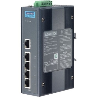 Picture of Advantech 5-port Switch with 4 port-PoE and 24/48 V DC Power Input