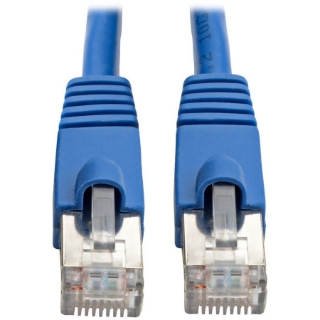 Picture of Tripp Lite 10ft Augmented Cat6 Cat6a Shielded 10G Patch Cable RJ45 M/M Blue 10'