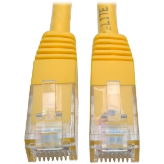 Picture of Tripp Lite 5ft Cat6 Gigabit Molded Patch Cable RJ45 M/M 550MHz 24AWG Yellow