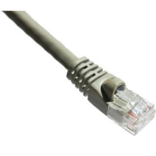 Picture of Axiom 20FT CAT6A 650mhz S/FTP Shielded Patch Cable Molded Boot (Gray)