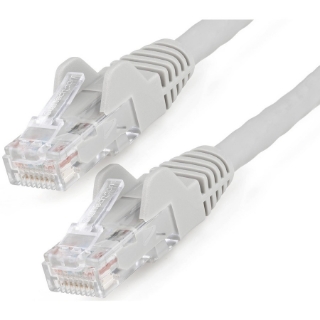 Picture of StarTech.com 30ft (9m) CAT6 Ethernet Cable, LSZH (Low Smoke Zero Halogen) 10 GbE Snagless 100W PoE UTP RJ45 Gray Network Patch Cord, ETL