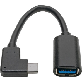 Show details for Tripp Lite USB C to USB-A Cable Right Angle 3.1 5 Gbps USB Type C M/F 6in Picture of Tripp Lite USB C to USB-A Cable Right Angle 3.1 5 Gbps USB Type C M/F 6in