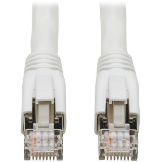 Picture of Tripp Lite Cat8 Patch Cable 25G/40G Certified Snagless M/M PoE White 3ft