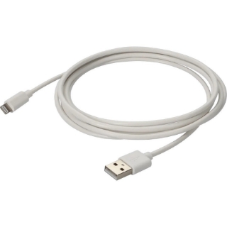 Picture of AddOn 2.0m (6.6ft) USB 2.0 (A) Male to Lightning Male Sync and Charge White Cable