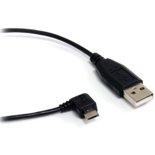 Picture of StarTech.com StarTech.com USB cable - 4 pin USB Type A (M) - Right Angle Micro USB Type B (M) - 90 cm