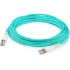 Picture of AddOn 2m LC (Male) to LC (Male) Aqua OM4 Duplex Fiber TAA Compliant OFNR (Riser-Rated) Patch Cable