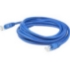 Picture of AddOn 15ft RJ-45 (Male) to RJ-45 (Male) Blue Microboot, Snagless Cat7 S/FTP PVC Copper Patch Cable