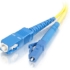 Picture of C2G-2m LC-SC 9/125 OS1 Simplex Singlemode PVC Fiber Optic Cable - Yellow