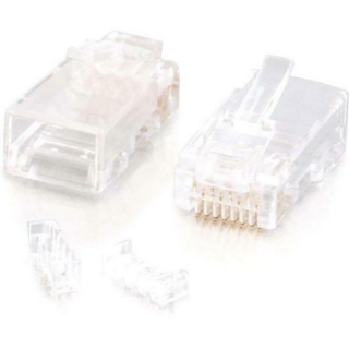 Picture of C2G RJ45 Cat5E Modular Plug (with Load Bar) for Round Solid/Stranded Cable - 25pk