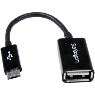 Picture of StarTech.com 5in Micro USB to USB OTG Host Adapter M/F