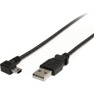 Picture of StarTech.com 6 ft Mini USB Cable - A to Right Angle Mini B