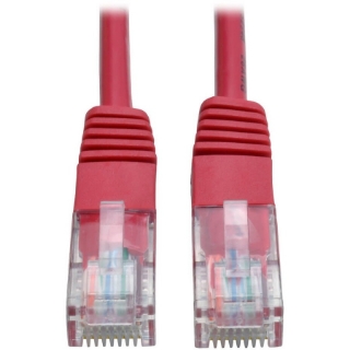 Picture of Tripp Lite 10ft Cat5e / Cat5 350MHz Molded Patch Cable RJ45 M/M Red 10'