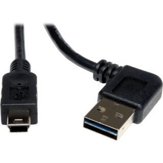 Picture of Tripp Lite 6ft USB 2.0 High Speed Cable Reversible Right/Left Angle A to 5Pin Mini B M/M