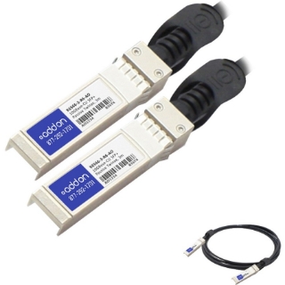 Picture of AddOn NetAPP X6566-3-R6 Compatible TAA Compliant 10GBase-CU SFP+ to SFP+ Direct Attach Cable (Passive Twinax, 3m)