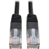 Picture of Tripp Lite 3ft Cat5e / Cat5 350MHz Molded Patch Cable RJ45 M/M Black 3'