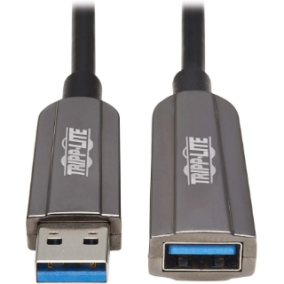 Picture of Tripp Lite USB-A Fiber Active Optical Cable Extension Repeater CL3 M/F 20M