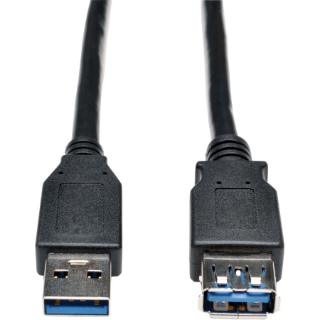 Picture of Tripp Lite 6ft USB 3.0 SuperSpeed Extension Cable A Male to A Female Black