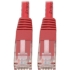 Picture of Tripp Lite Cat6 Cat5e Gigabit Molded Patch Cable RJ45 M/M 550MHz Red 10ft 10'