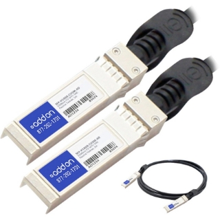 Picture of AddOn Cisco SFP-H10GB-CU5M Compatible TAA Compliant 10GBase-CU SFP+ to SFP+ Direct Attach Cable (Passive Twinax, 5m)