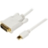 Picture of StarTech.com 3 ft Mini DisplayPort to DVI Adapter Converter Cable - Mini DP to DVI 1920x1200 - White