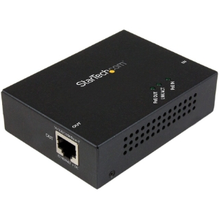 Picture of StarTech.com 1 Port Gigabit PoE+ Extender - 802.3at and 802.3af - 100 m (330 ft) - Power over Ethernet Extender - PoE Repeater Network Extender