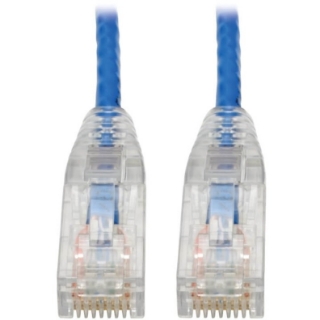 Picture of Tripp Lite Cat6 UTP Patch Cable (RJ45) - M/M, Gigabit, Snagless, Molded, Slim, Blue, 7 ft.