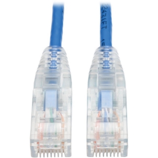 Picture of Tripp Lite 6ft Cat6 Gigabit Snagless Molded Slim UTP Patch Cable RJ45 M/M Blue 6'