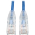 Picture of Tripp Lite 6ft Cat6 Gigabit Snagless Molded Slim UTP Patch Cable RJ45 M/M Blue 6'