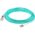 Picture of AddOn 44m LC (Male) to SC (Male) Straight Aqua OM4 Duplex Plenum Fiber Patch Cable