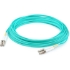 Picture of AddOn 87m LC (Male) to LC (Male) Straight Aqua OM4 Duplex Plenum Fiber Patch Cable