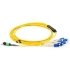 Picture of Axiom MPO Female to 4 LC Singlemode 9/125 Fiber Optic Breakout Cable - 20m