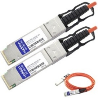 Picture of AddOn Cisco QSFP-100G-AOC2M Compatible TAA Compliant 100GBase-AOC QSFP28 to QSFP28 Direct Attach Cable (850nm, MMF, 2m)